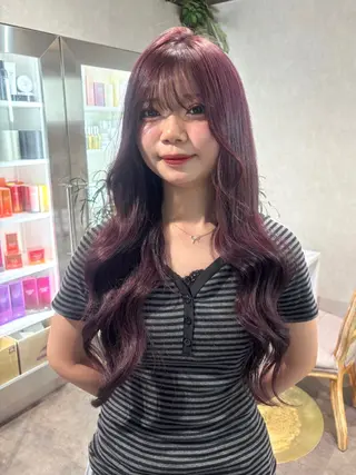 ロング ヘアアレンジ iona/ハイトーン /ネイルのネイルデザイン