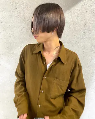 ミディアム カラー パーマ ヘアアレンジ メンズ 【池袋/スパイキー ショート】ⓝⓘⓜⓤのヘアスタイル