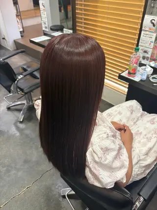 ロング カラー 奥山 和奏のヘアスタイル