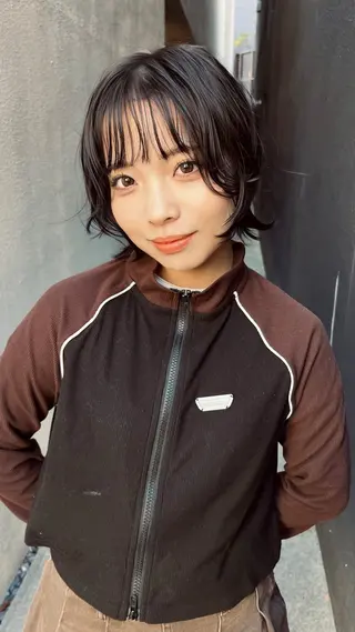 ミディアム カラー パーマ DEAN所属・KEIGO/パーマ ハイトーン/DEANのヘアスタイル