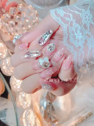 ネイル 23時まで❤︎韓国、 ワンホンネイルのネイルデザイン