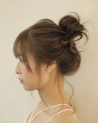 ミディアム カラー ヘアアレンジ 斉藤 貴也のヘアスタイル