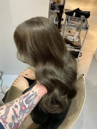 セミロング カラー ヘアアレンジ ✨韓国/外国人風✨ 江原巧のヘアスタイル