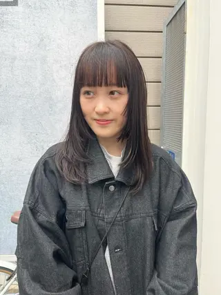 セミロング ショート/パーマ/ カラー/FUKOのヘアスタイル