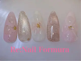 ミディアム Re:Nail Formula所属・kido chieのネイルデザイン