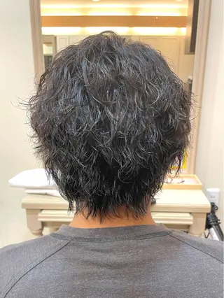 ショート パーマ メンズ メンズパーマ🌀/ 中村郁未のヘアスタイル