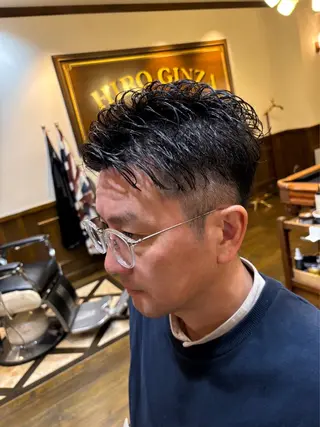 ショート パーマ メンズ 圓子 快のヘアスタイル