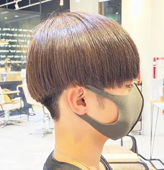 メンズ 大阪ウルフカット ハッシュカットのヘアスタイル