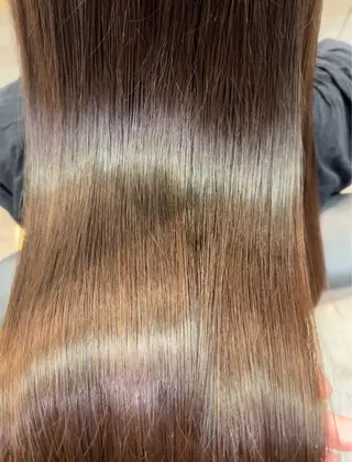 ロング 縮毛矯正/艶髪カラー ヘアアレンジ/ひふみのヘアスタイル