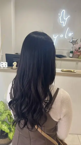 ロング カラー 木村 彩乃のヘアスタイル
