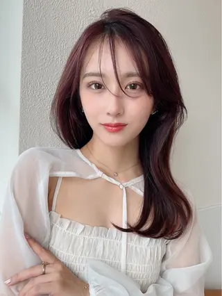 ロング カラー 山﨑 翼のヘアスタイル