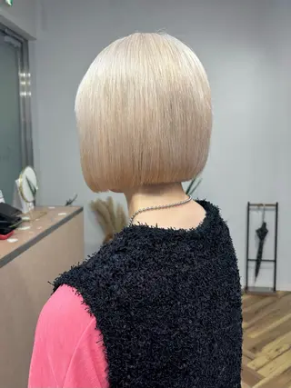 ミディアム カラー lani hair salon所属・SHOTO ハイトー ン/デザインカラーのヘアスタイル