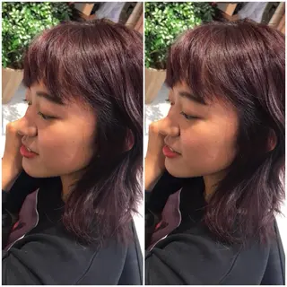 ミディアム カラー オリーブ透明感カラー 表参道/MIKUのヘアスタイル