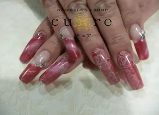 ロング ネイル ネイルサロン Cureのネイルデザイン