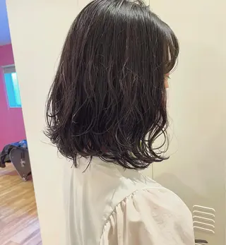 ミディアム パーマ ヘアアレンジ 北九州美容室 🕊️わかな✂︎のヘアスタイル