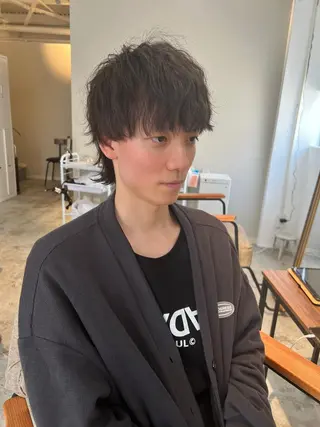 メンズ 【髪質再整&黄砂除去 カラー】⚜️ぐっちのヘアスタイル