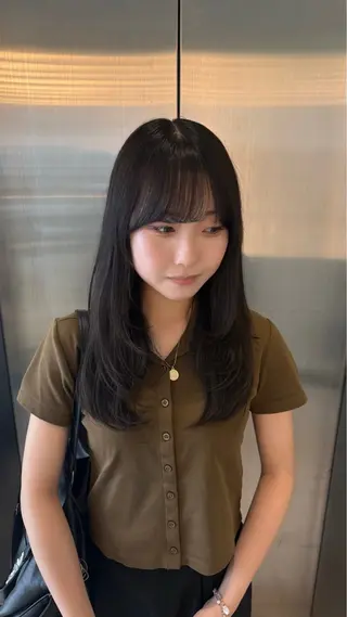 セミロング RUKA🩰透明感 寒色カラー/レイヤーのヘアスタイル