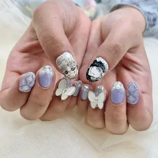 ミディアム ネイル 池袋痛ネイル Nok. 渡辺のネイルデザイン