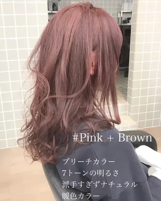 ロング カラー ヘアアレンジ TONE所属・透明感カラー/ 韓国ヘア/縮毛矯正のヘアスタイル