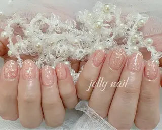 ネイル Jolly チップ長さだしのネイルデザイン