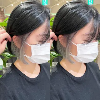 ショート カラー レイヤーカット 岩谷流星のヘアスタイル