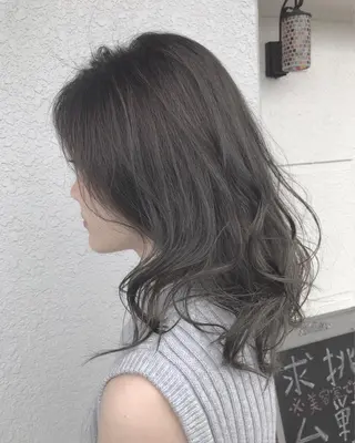 ミディアム カラー レイヤーカット匠 イソザキノリユキのヘアスタイル
