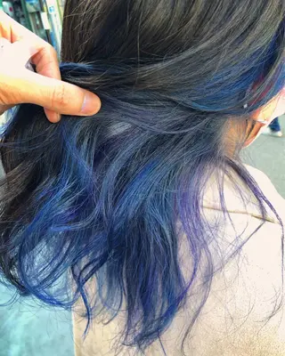 セミロング カラー 原宿サロン代表 デザインカラー伊藤卓のヘアスタイル