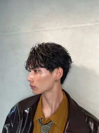 ショート パーマ メンズ Alo所属・💥メンズパーマ /表参道/モント💥のヘアスタイル