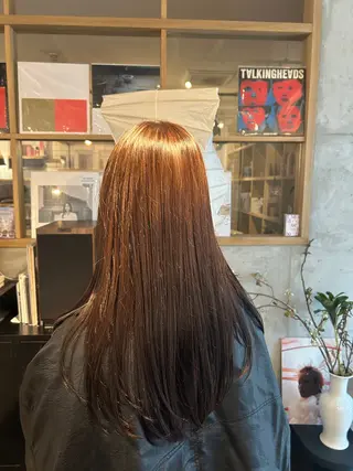 ロング ⭐️植田瑠菜⭐️ カラー／縮毛矯正のヘアスタイル