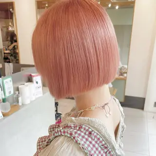 ショート D’na所属・🎀暖色ガーリー/ ボブ/みさき🎀のヘアスタイル