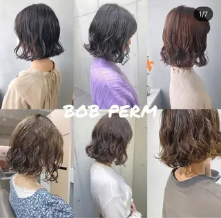 パーマ ボブパーマコテ巻き風 パーマNo1深江秀平のヘアスタイル