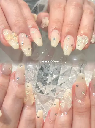 ネイル 🎀チーク/ちゅるん 🫧chisa🎀のネイルデザイン