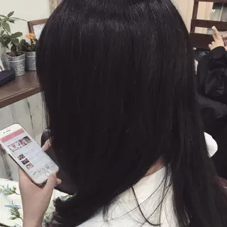 セミロング カラー 金崎 新吾のヘアスタイル