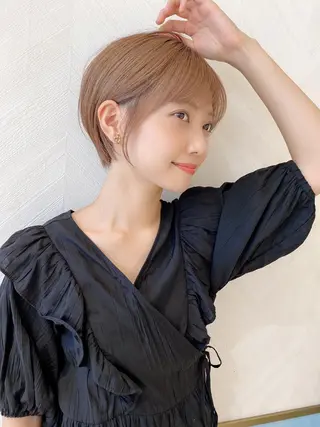 ショート カラー lond strada所属・🌟モテ髪ショート 🌟店長　津賀涼のヘアスタイル