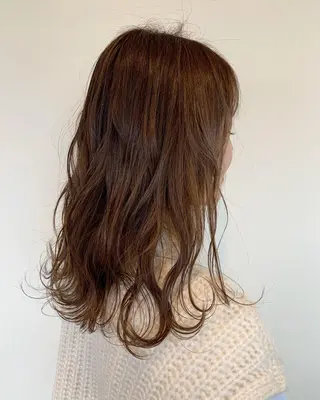 セミロング カラー 宮本 円のヘアスタイル