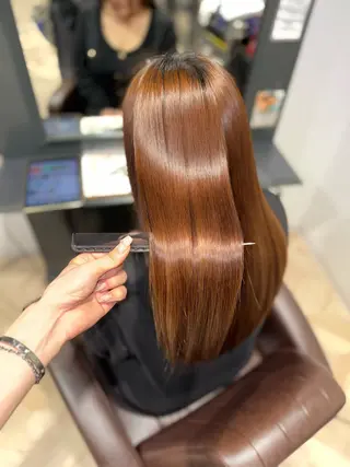 セミロング リピート90%超/縮 毛矯正/髪質改善井口のヘアスタイル