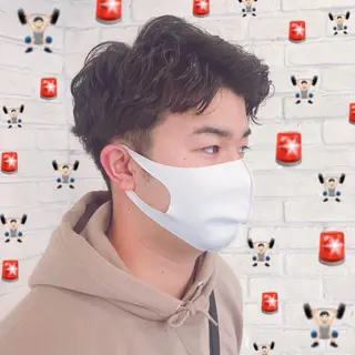 ショート パーマ メンズ 🌺ウルフカット職人 新垣渚🐺のヘアスタイル