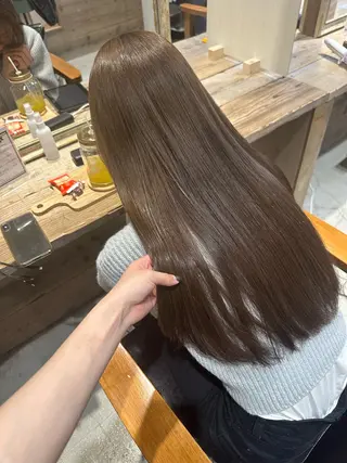 ロング カラー GO TODAY  SHAiRE SALON岡山所属・Sana/ 耳ツボ/インナーのヘアスタイル