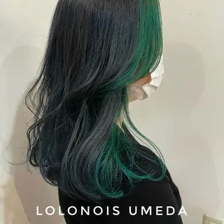 ロング カラー Lolonois梅田 /Okazaki:)のヘアスタイル