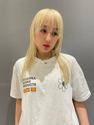 ミディアム カラー SALOWIN所属・ブリーチ✨ ボブ🪢レイヤーのヘアスタイル