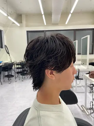 パーマ メンズ JADE -zero- with AKROS所属・JADE海璃 波巻きパーマのヘアスタイル