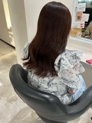 ロング 都築 奈未のヘアスタイル
