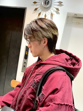 ショート メンズ 🌈外国風ハイライト こうたろうのヘアスタイル