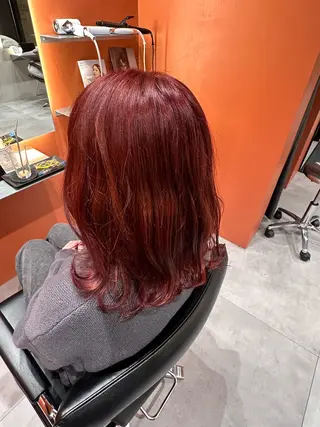 ミディアム カラー 🍓似合わせ　暖色 カラー🍓ayumuのヘアスタイル