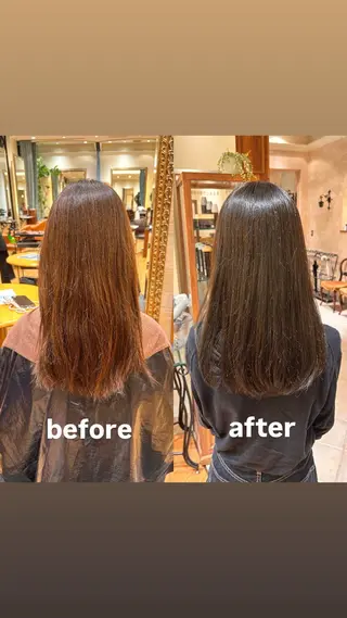 ミディアム カラー ヘアカラー/銀座 /青山紗弥華のヘアスタイル