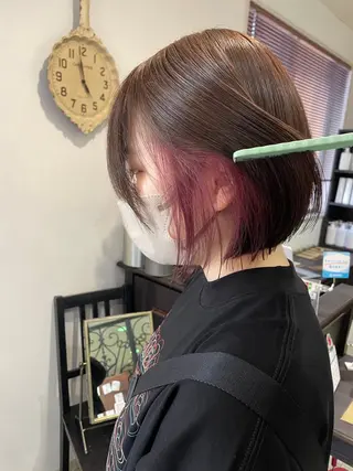 ショート 韓国ボブ👩🇰🇷 小野絢未のヘアスタイル