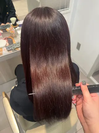 セミロング カラー みう/仙台/暖色/ 艶髪/顔周りカット/のヘアスタイル