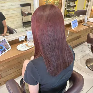 セミロング カラー アカネ/暖色カラー /ボブ🪐🧡のヘアスタイル