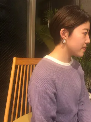 ショート 🌈圧倒的デザイン パーマ　関和希のヘアスタイル