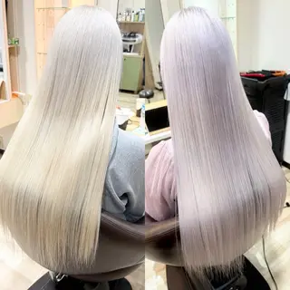 ロング カラー 🌈派手髪ハイトーン 🌈鈴木亮太🌈のヘアスタイル